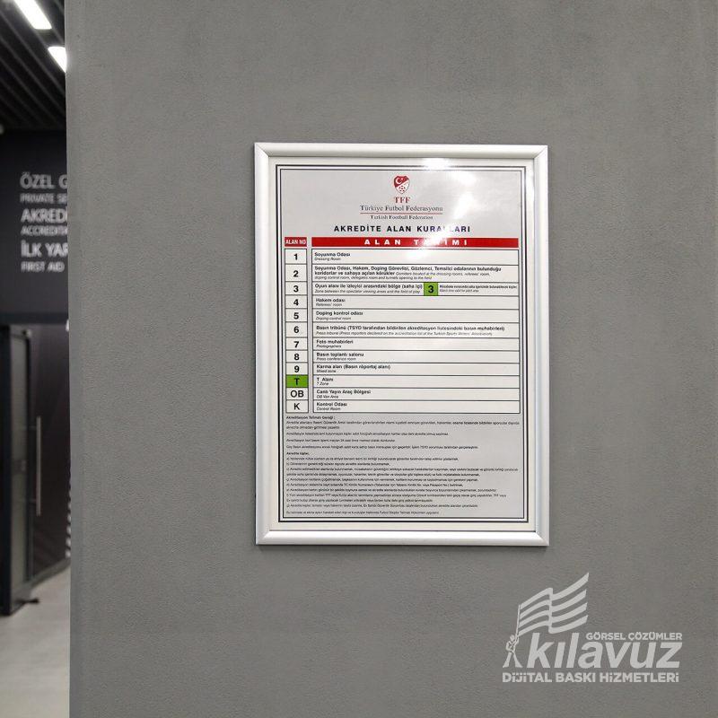 Indoor Direction Signs Unlit Signboard Toplu Sipariş 4
