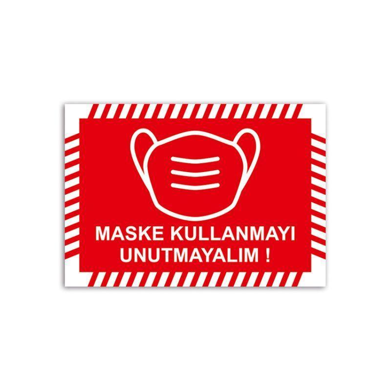 Foil Printing Social Distancing Advertising Products Toplu Sipariş 3