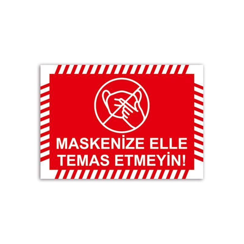 Foil Printing Social Distancing Advertising Products Toplu Sipariş 11