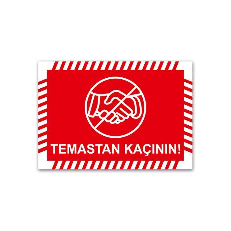 Foil Printing Social Distancing Advertising Products Toplu Sipariş 13