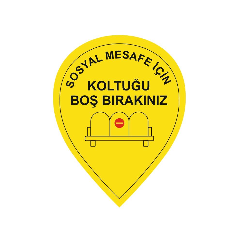 Koltuk Uyarı Stickerı Reklam Toplu Sipariş Koltuk Uyarı Stickerı Reklam Toplu Sipariş