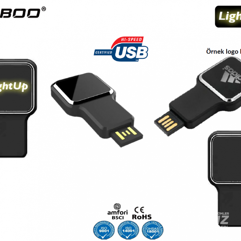 Miaboo USB bellek 16 GB Işıklı Logo Baskı Usb Flash Bellek Toplu Sipariş